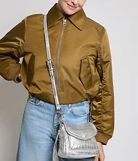 AIMEE All For Love Mini Crocodile Embossed Crossbody Bag