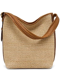 AIMEE All For Love Raffia Bucket Bag