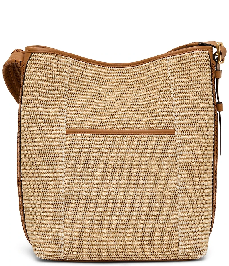 AIMEE All For Love Raffia Bucket Bag