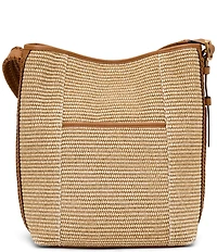 AIMEE All For Love Raffia Bucket Bag