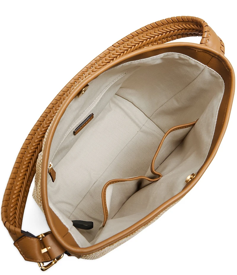 AIMEE All For Love Raffia Bucket Bag