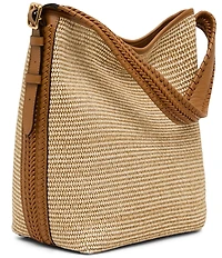 AIMEE All For Love Raffia Bucket Bag