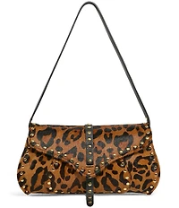 AIMEE Armour Novelty Wildcat Haircalf Baguette Shoulder Bag