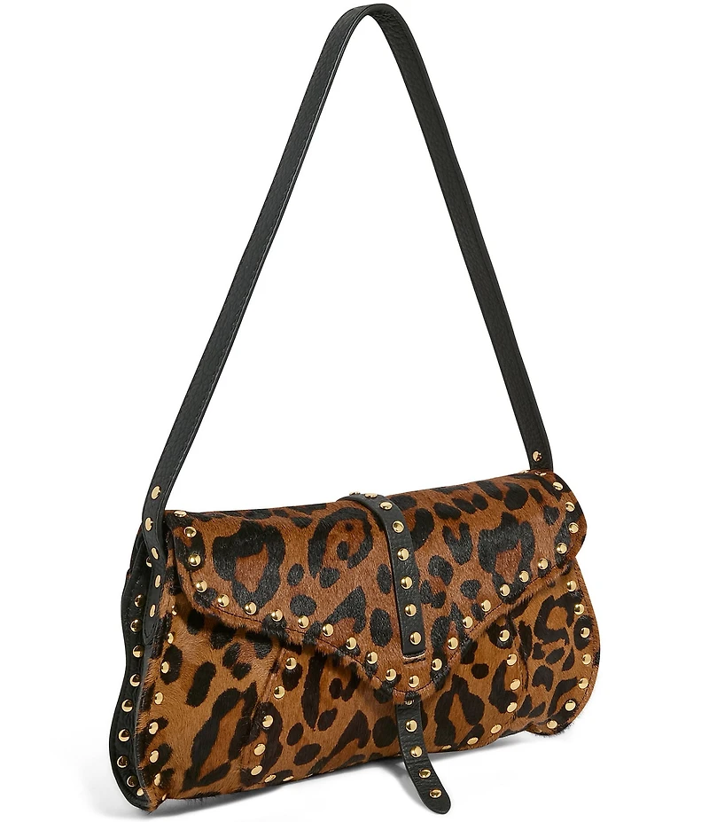 AIMEE Armour Novelty Wildcat Haircalf Baguette Shoulder Bag