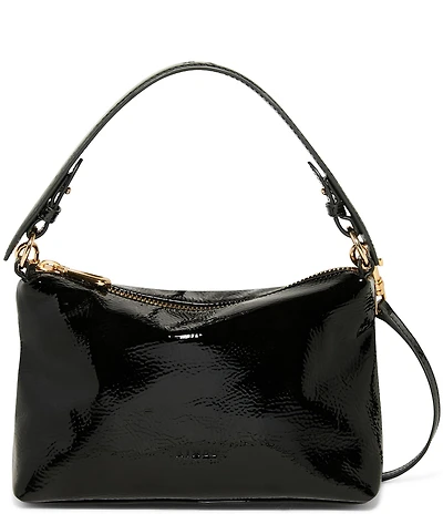 AIMEE Ava Patent Leather Shoulder Bag