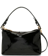 AIMEE Ava Patent Leather Shoulder Bag