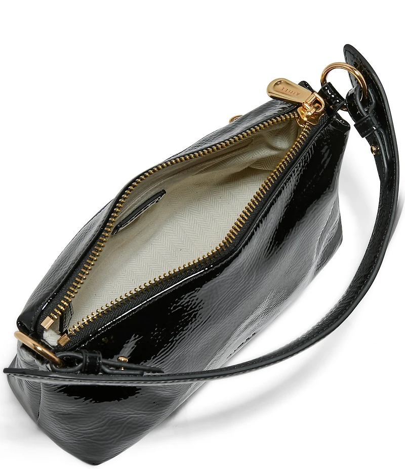 AIMEE Ava Patent Leather Shoulder Bag