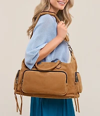 AIMEE Away We Go Leather Duffle Bag