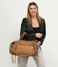 AIMEE Away We Go Leather Duffle Bag
