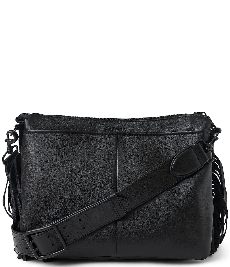 AIMEE Famous Chevron Fringe Large Crossbody Bag