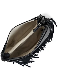 AIMEE Famous Chevron Fringe Large Crossbody Bag