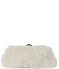AIMEE Full Circle Faux Fur Shearling Frame Clutch Bag