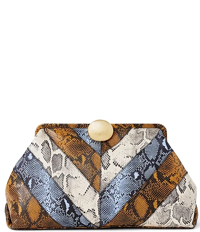AIMEE Full Circle XL Snake Print Clutch