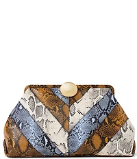 AIMEE Full Circle XL Snake Print Clutch