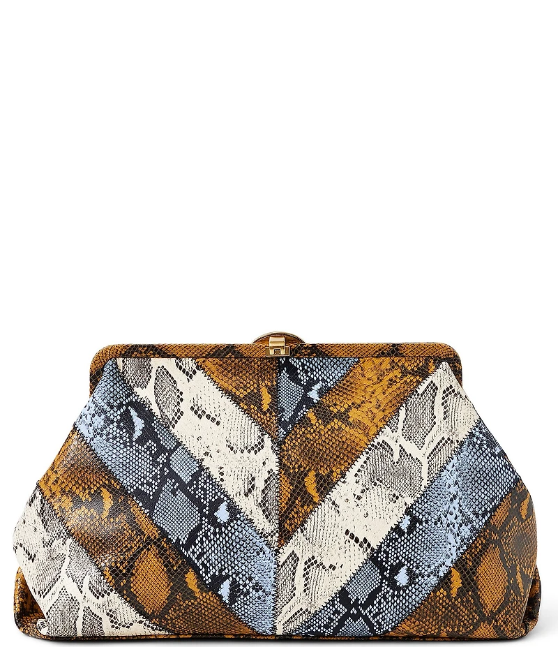 AIMEE Full Circle XL Snake Print Clutch