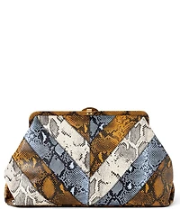 AIMEE Full Circle XL Snake Print Clutch