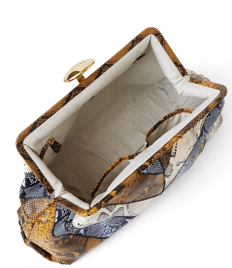 AIMEE Full Circle XL Snake Print Clutch
