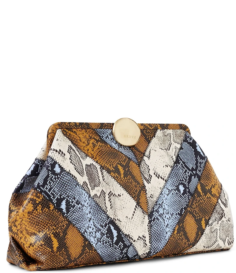 AIMEE Full Circle XL Snake Print Clutch