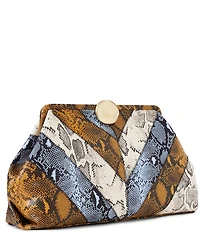 AIMEE Full Circle XL Snake Print Clutch