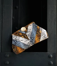 AIMEE Full Circle XL Snake Print Clutch
