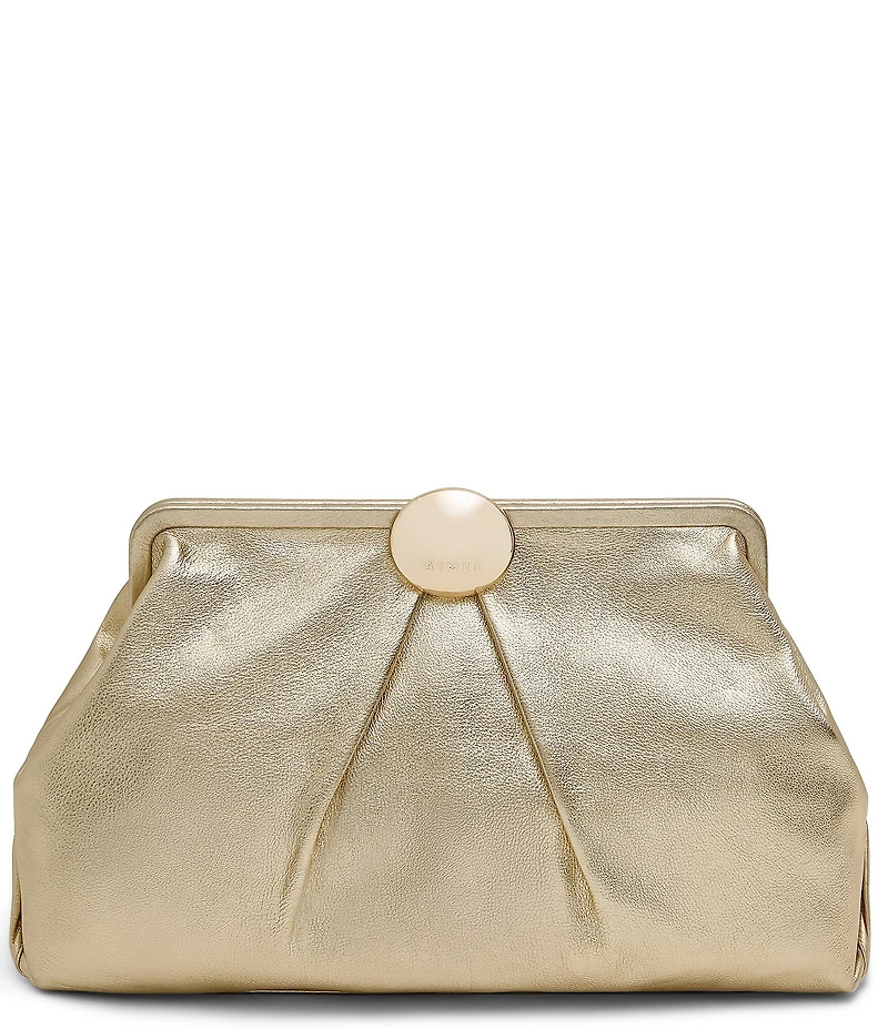 AIMEE Full Circle XL Warm Champagne Clutch Bag