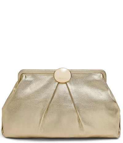 AIMEE Full Circle XL Warm Champagne Clutch Bag