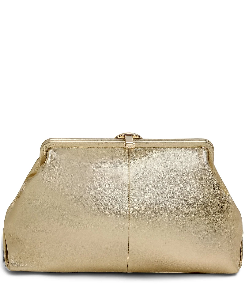 AIMEE Full Circle XL Warm Champagne Clutch Bag