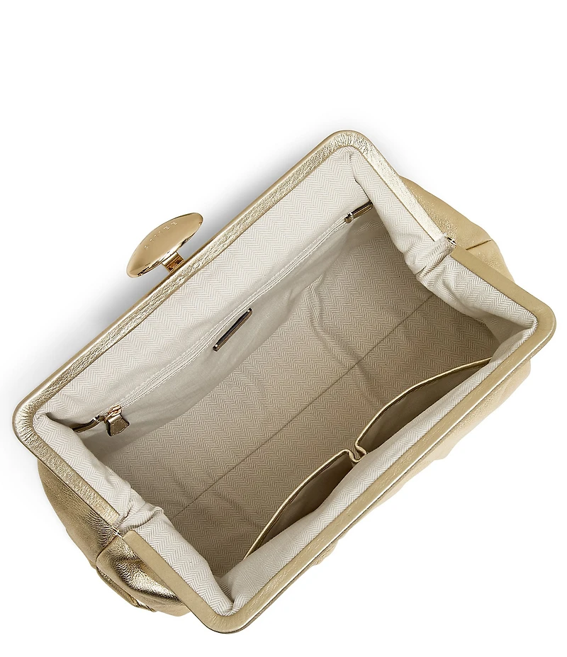 AIMEE Full Circle XL Warm Champagne Clutch Bag