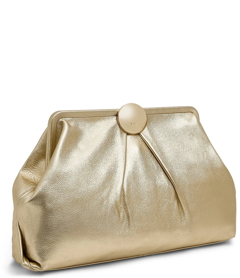 AIMEE Full Circle XL Warm Champagne Clutch Bag