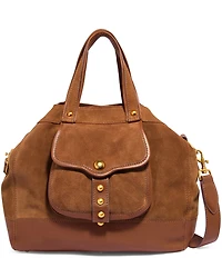 AIMEE Great Escape Studded Suede Shopper Satchel Bag