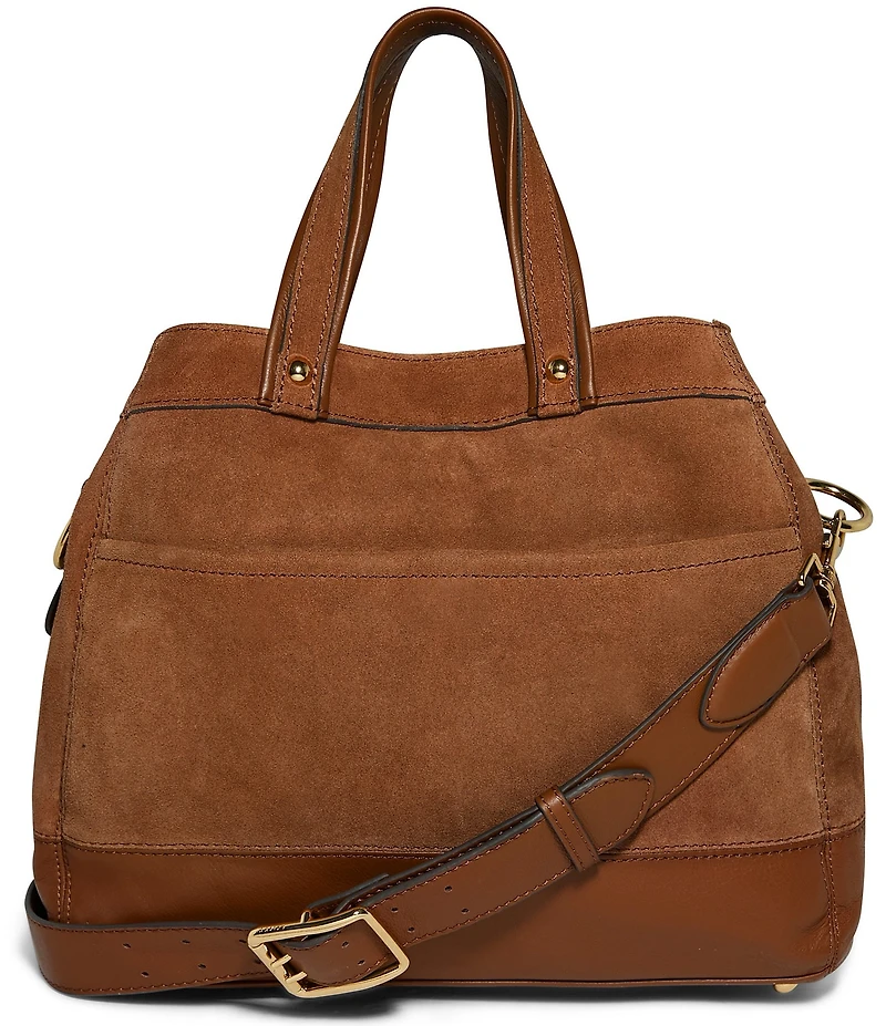 AIMEE Great Escape Studded Suede Shopper Satchel Bag