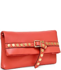 AIMEE Jagger Studded Belt Leather Convertible Clutch