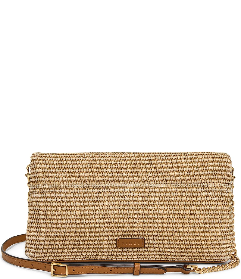 AIMEE Jagger Studded Belt Woven Convertible Clutch