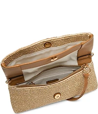 AIMEE Jagger Studded Belt Woven Convertible Clutch