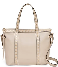 AIMEE Jagger Studded Leather Crossbody Tote Bag
