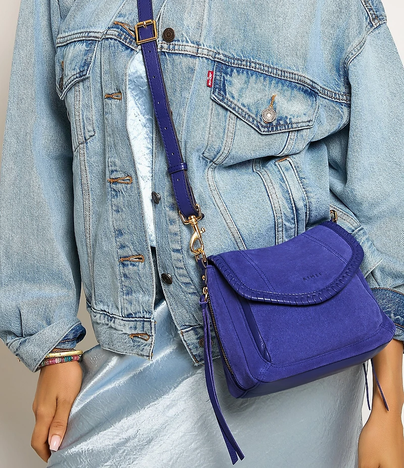 AIMEE All For Love Suede Mini Crossbody Bag