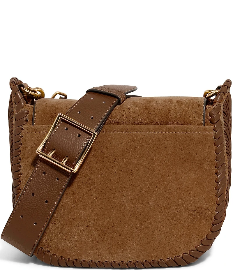 AIMEE All For Love Suede Saddle Crossbody Bag