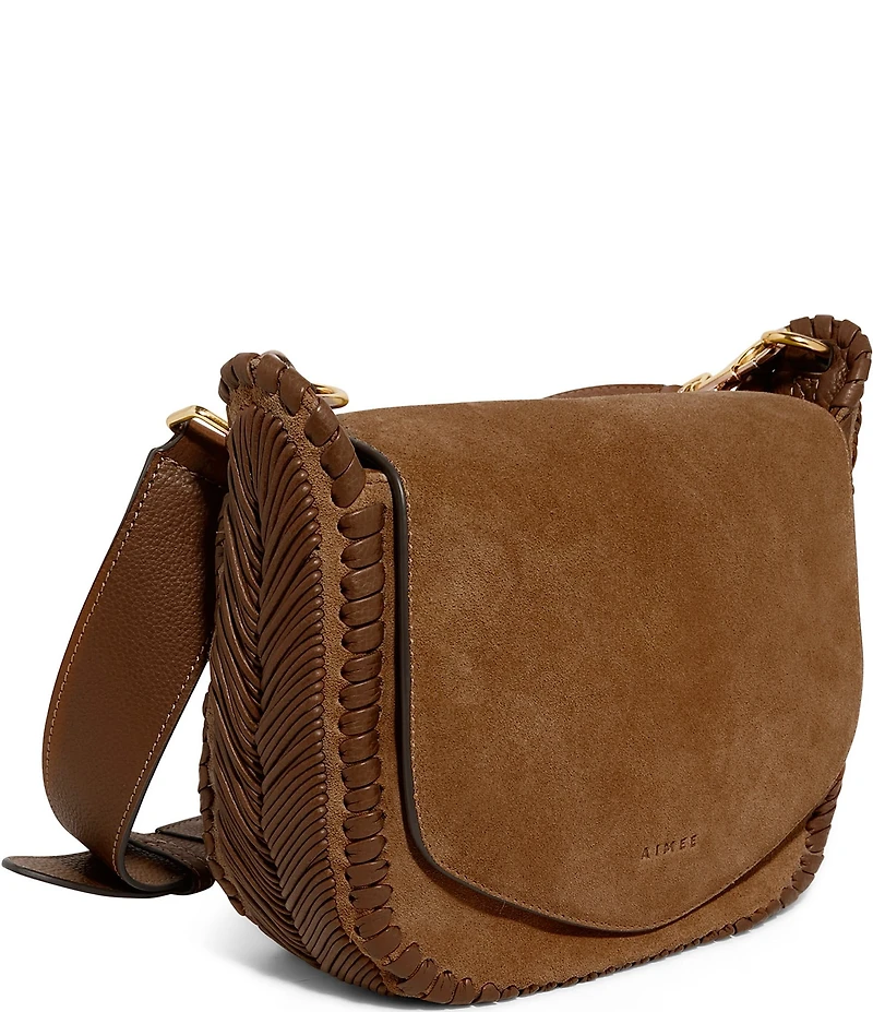 AIMEE All For Love Suede Saddle Crossbody Bag