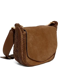 AIMEE All For Love Suede Saddle Crossbody Bag