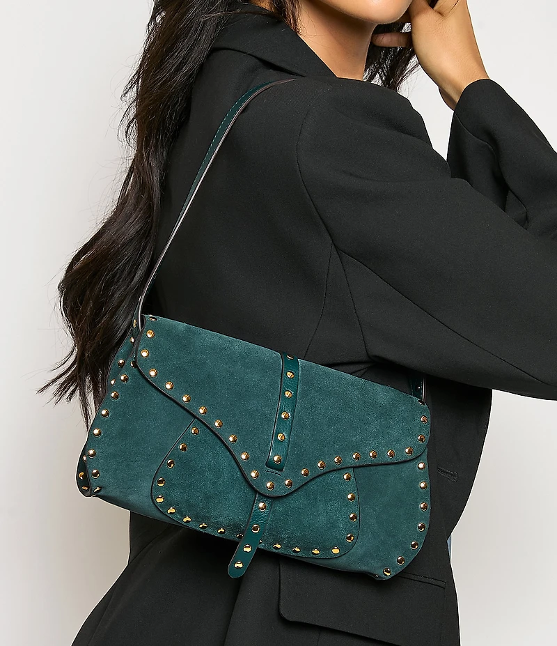 AIMEE Armour Studded Shoulder Bag