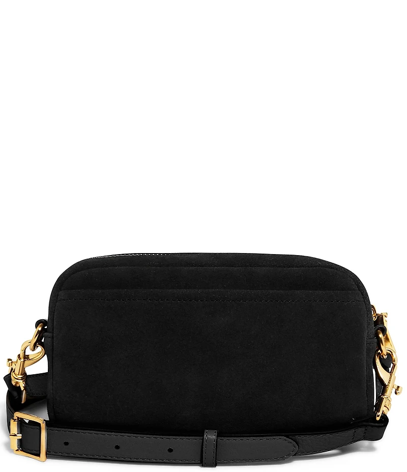 AIMEE Away We Go Suede Cargo Crossbody Bag