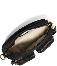 AIMEE Away We Go Suede Cargo Crossbody Bag