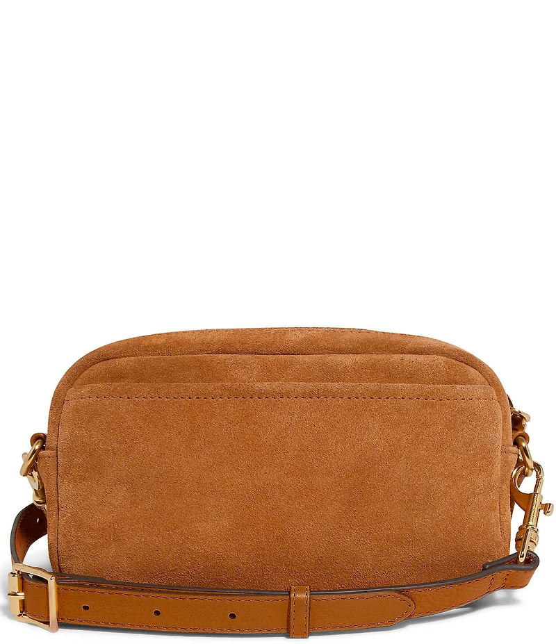AIMEE Away We Go Suede Cargo Crossbody Bag