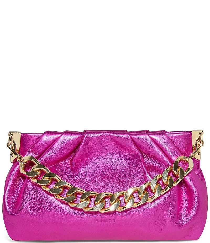 AIMEE Chill Out Leather Frame Clutch