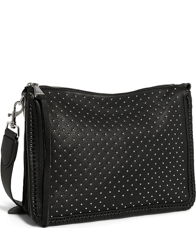 Hammitt Tony Small Clear Grommet Black Studded Crossbody Bag