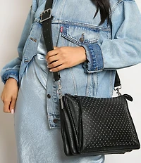 AIMEE Famous Large Studded Crossbody Bag