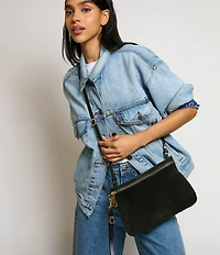AIMEE Gramercy Suede Convertible Crossbody Bag