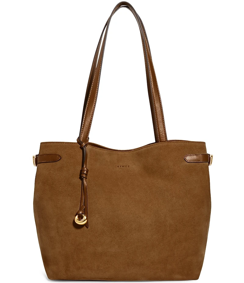 AIMEE Gramercy Oversized Suede Tote Bag