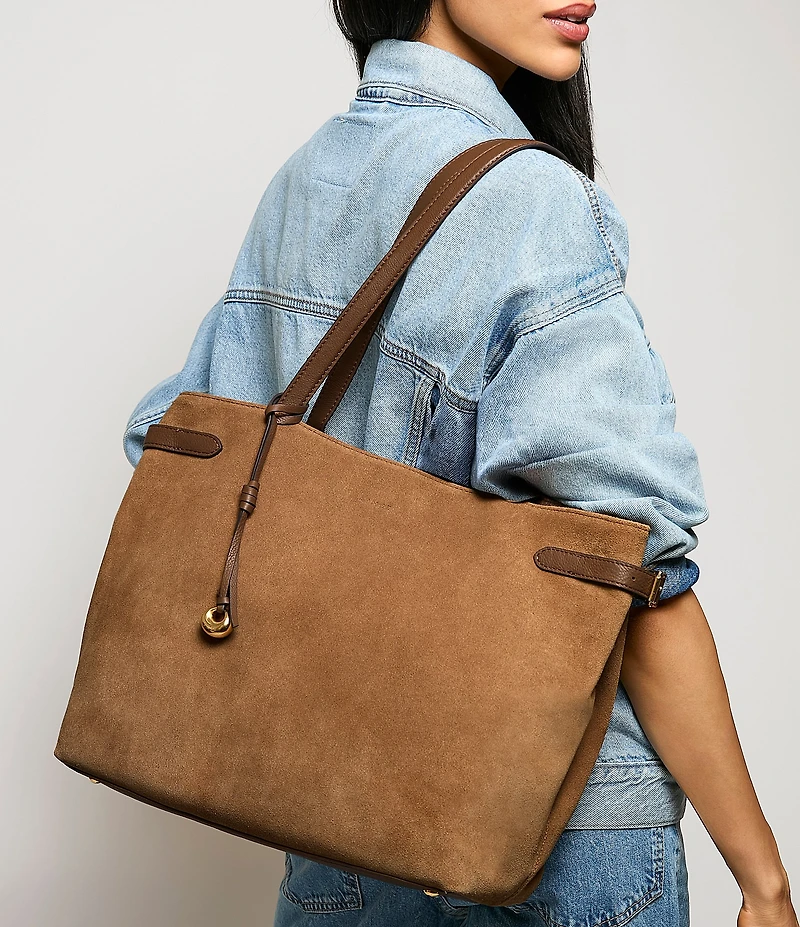 AIMEE Gramercy Oversized Suede Tote Bag