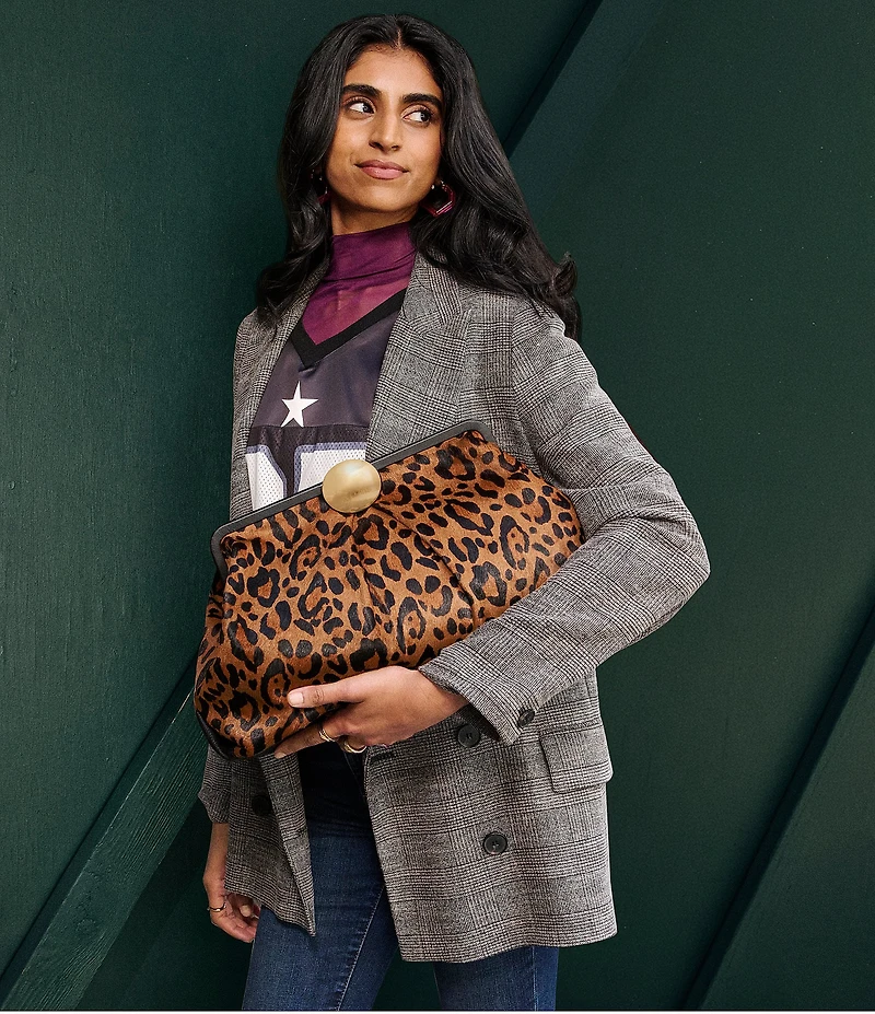 Aimee Kestenberg Leopard Full Circle XL Clutch
